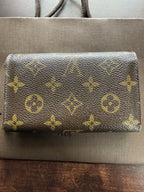 Louis Vuitton Vintage Monogram Wallet with Zip Coin Pocket
