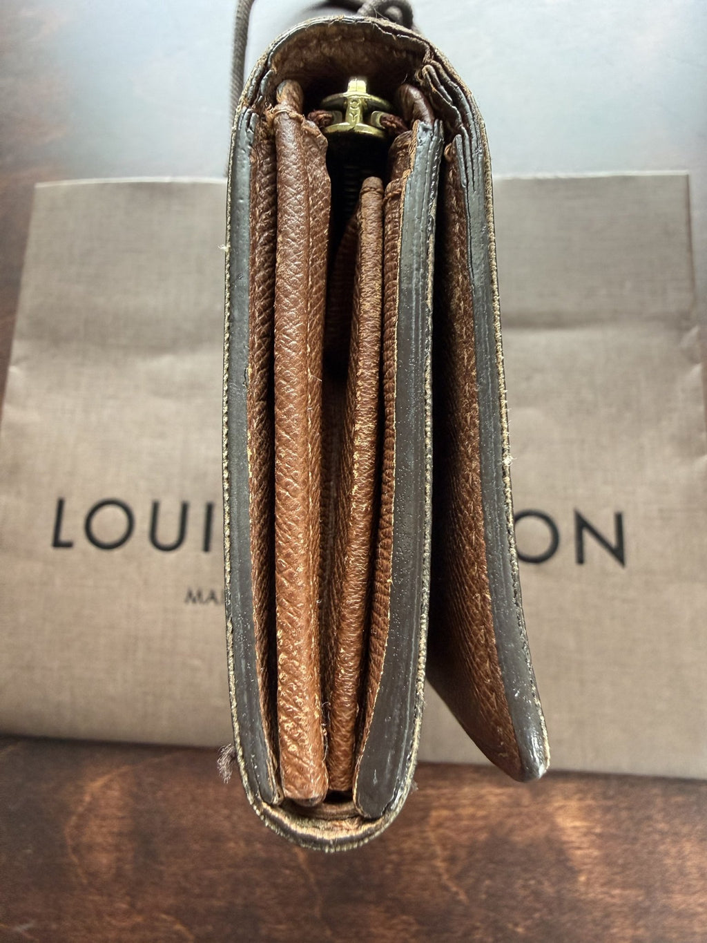 Louis Vuitton Vintage Monogram Wallet with Zip Coin Pocket